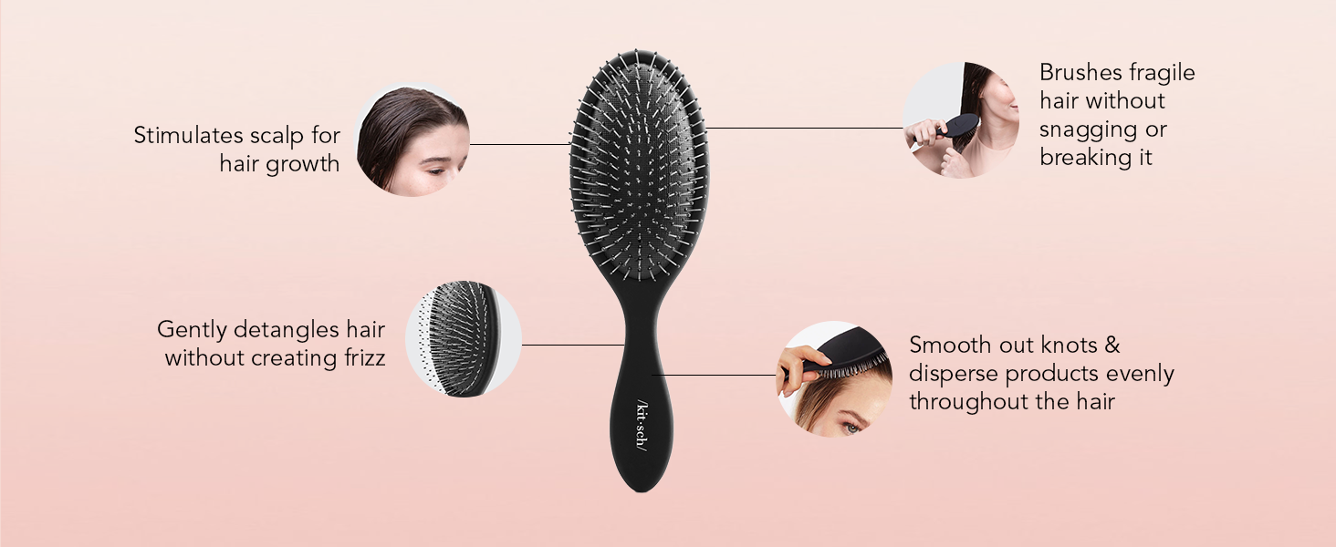 hairbrushes for woman wet dry brush detangling brush black brush womens brush wet and dry hairbrush
