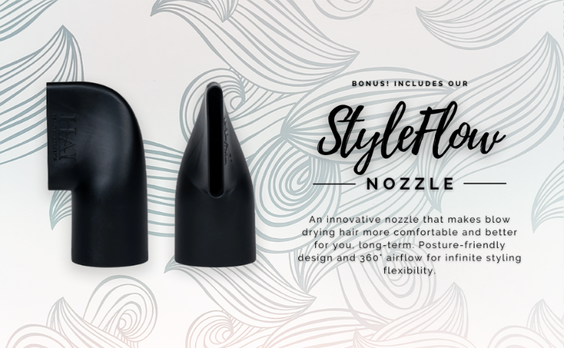 Air Lux Pro Blow Dryer & StyleFlow Blow Dryer Nozzle