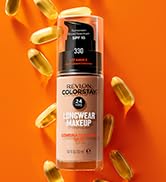 Liquid Foundation by Revlon, ColorStay Face Makeup for Combination & Oily Skin, SPF 15, Medium-Fu...