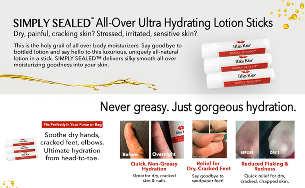 Hydrates skin Repels water Absorbs quickly Ingredients from nature nut oils, parabens, sulfates, p