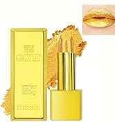 BEUKING Gold Lipstick Velvet Nude Red Pink Lip Tint Non-Smudge High Pigment Not Fade Smooth Long-...