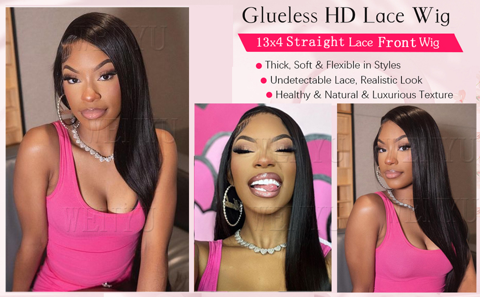 Straight Lace Front Wigs Human Hair Wig 