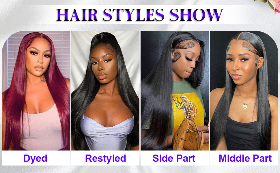 Long Straight Lace Wigs Human Hair Brazilian Hair Lace Closure Glueless Wigs For Black Women