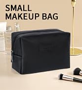MAGEFY Makeup Pouch Travel Makeup Bag PU Leather Make Up Bag for Women