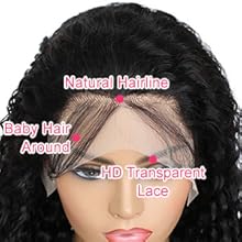 deep wave lace front wigs human hair