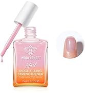 modelones Nail Strengthener, Ridge Filler for Nails, Clear Nail Polish for Thin, Weak & Damaged N...