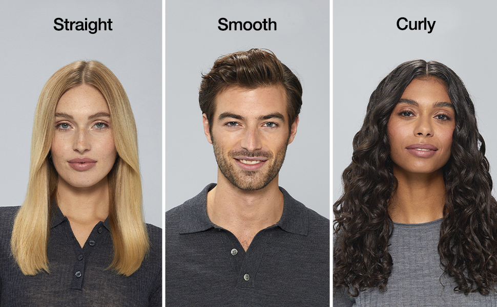 Braun hair dryer achieves straight, smooth and curly styles