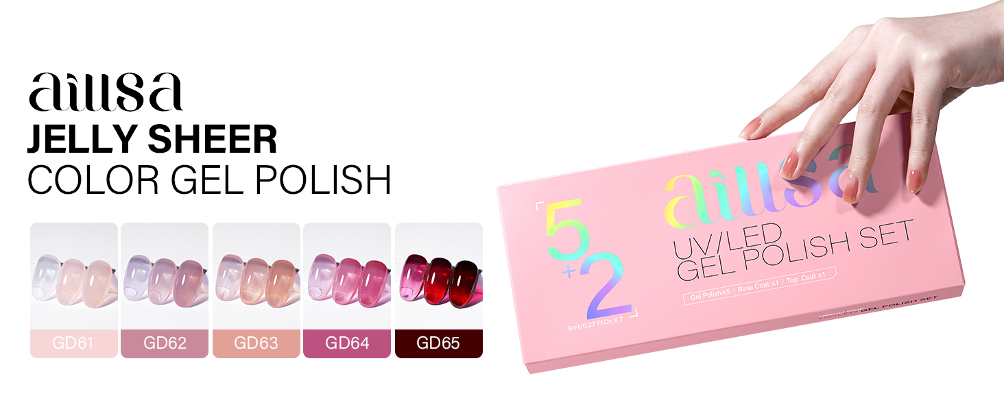 Jelly gel nail polish