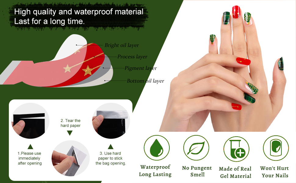 Full Cover Real Gel Nail Stickers