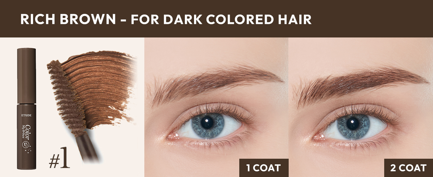 rich brown - For dark colored hair