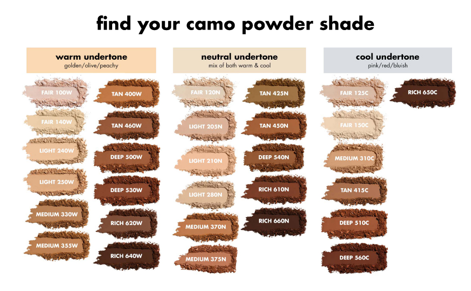 find your camo powder shade