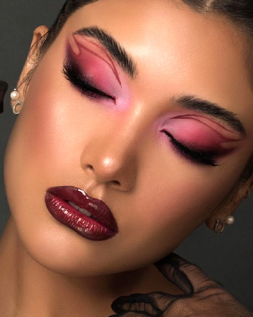 Red Eyeshadow Palette Highly Pigmented,AFFLANO Long Lasting pink Eye Shadow Halloween Makeup Pallet