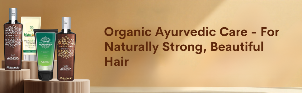 Organic shampoo, conditioner, and hair creams from Naturindia