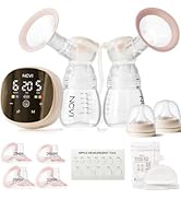 NCVI Double Electric Breast Pump 8116, Customizable Mode/Suction/Speed and Hospital Grade Suction...