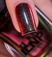ILNP Eclipse - Black to Red Ultra Chrome Nail Polish