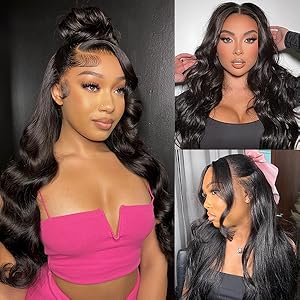 body wave lace front wigs human hair
