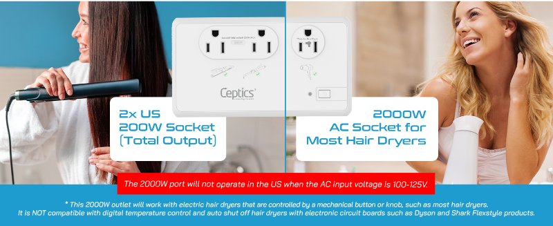 power converter adapter combo