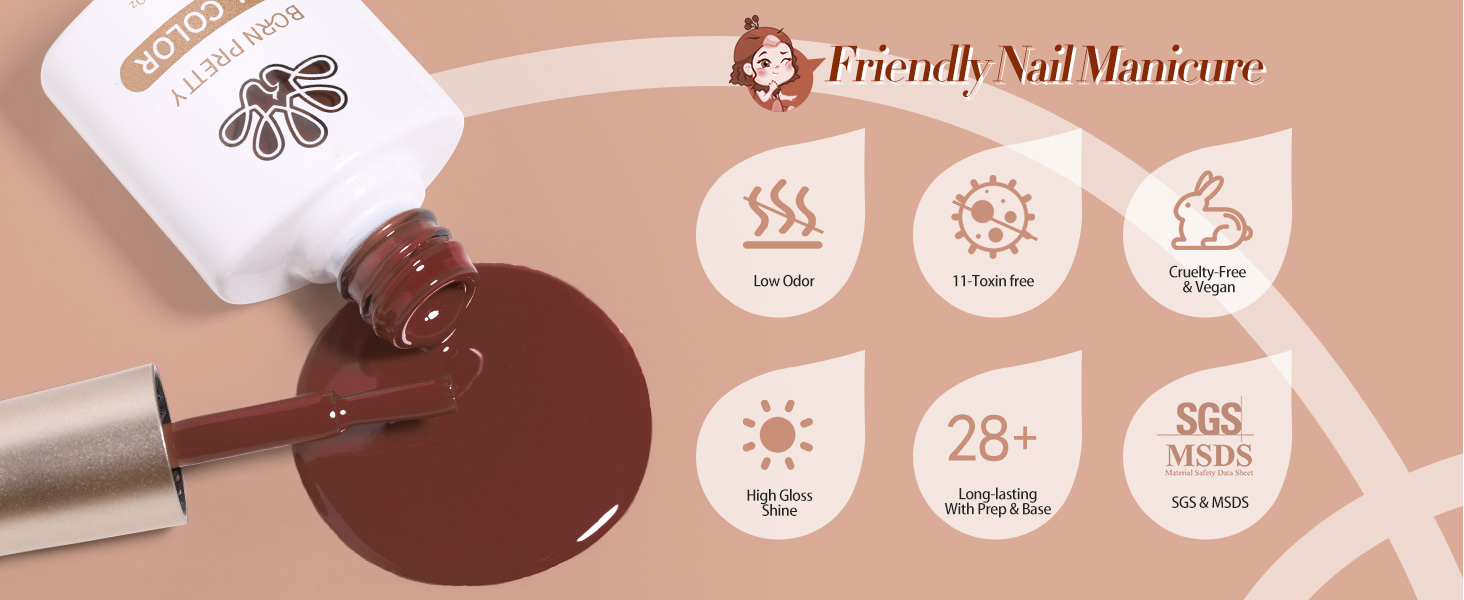 caramel coco series nail gel