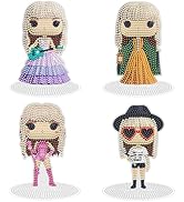 Lustriona Taylor Diamond Art Kits Taylor Merch Taylor Gifts for Women 4 Pcs Acrylic Diamond Paint...