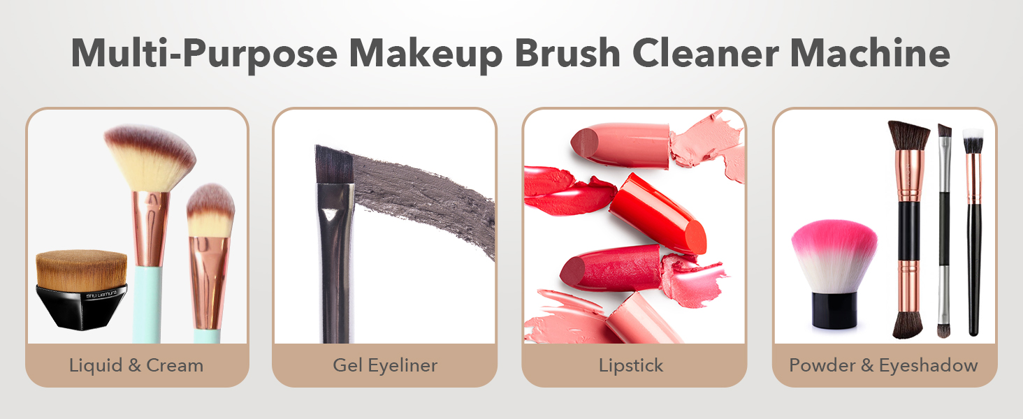 Multi-Purpose makeup brush cleaner machine