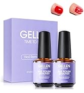 Gellen Gel Nail Polish Remover, 2 Pack Professional Gel Polish Remover for Nails, Quick & Easy Po...