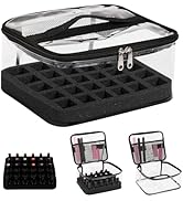 Beloving Nail Polish Organizer Bag Holds 30 Bottles (15ml/0.5 fl.oz) Portable Supplies Organizer ...
