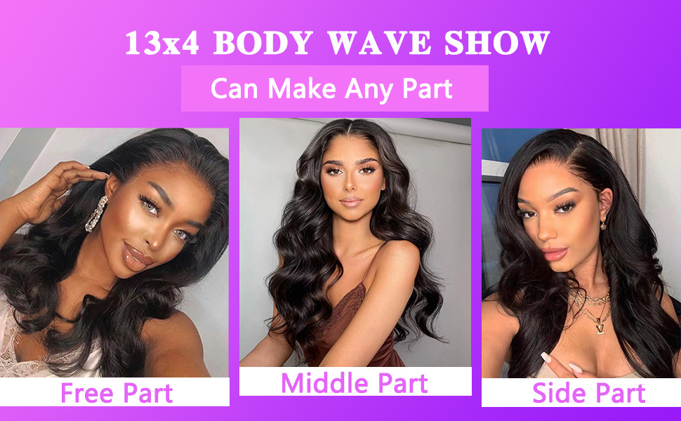 13x4 body wave lace front wigs