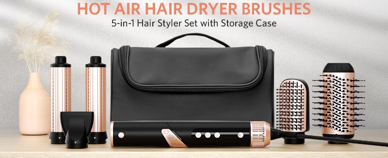 HOT AIR HAIR DRYER BRUSHES