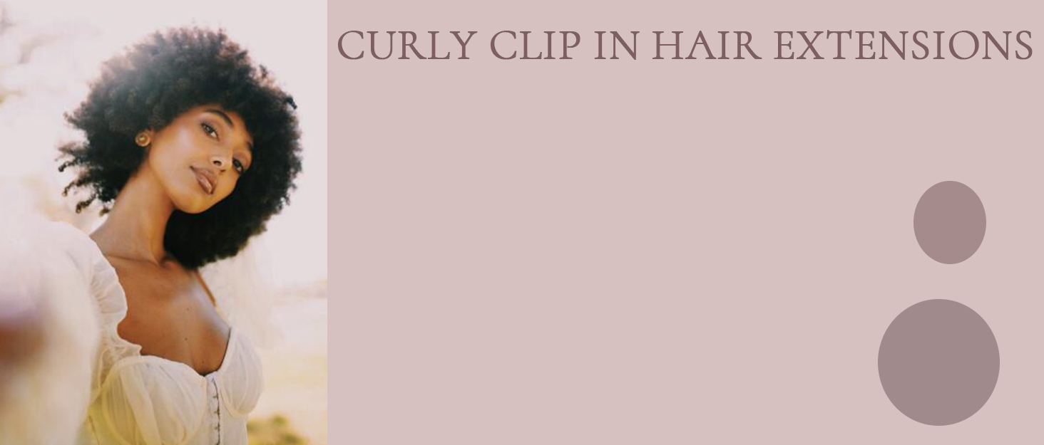 Kinky curly clip in hair extensions
