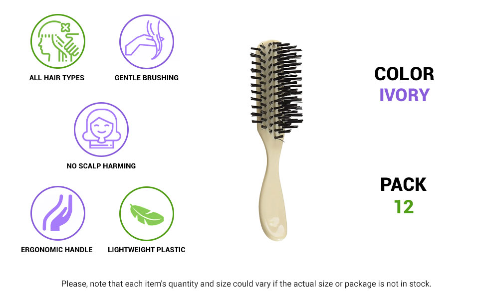 AMZ MS Plastic Hairbrush