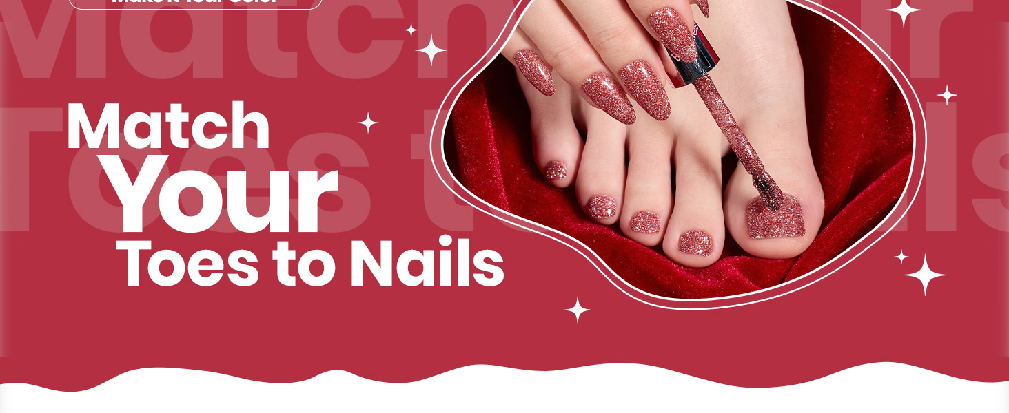 glitter nail polish set