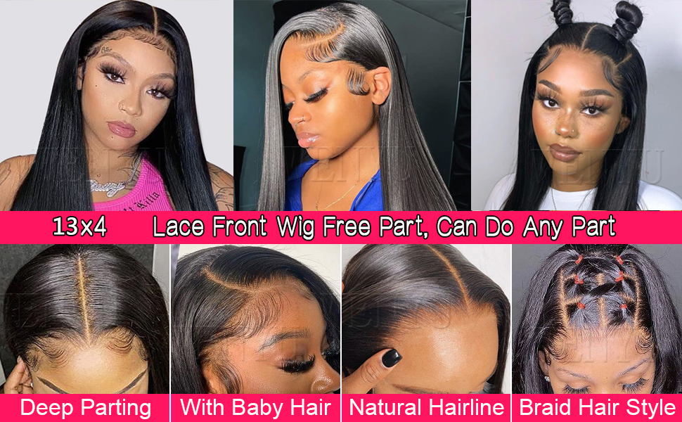  Straight Lace Front Wigs Human Hair Wig