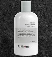 Anthony Glycolic Facial Cleanser for Men – Daily Cleansing Face Wash and Shave Prep – Hydrating, ...