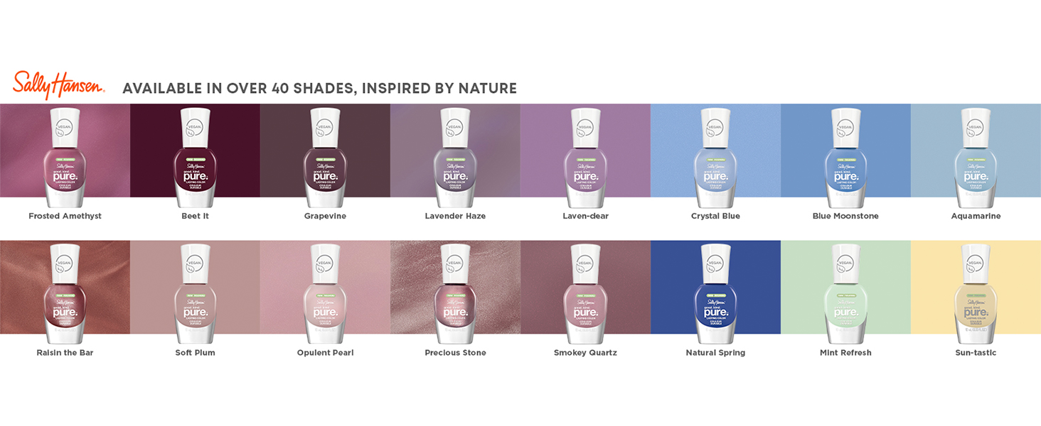 Available in over 40 shades, inspired by nature