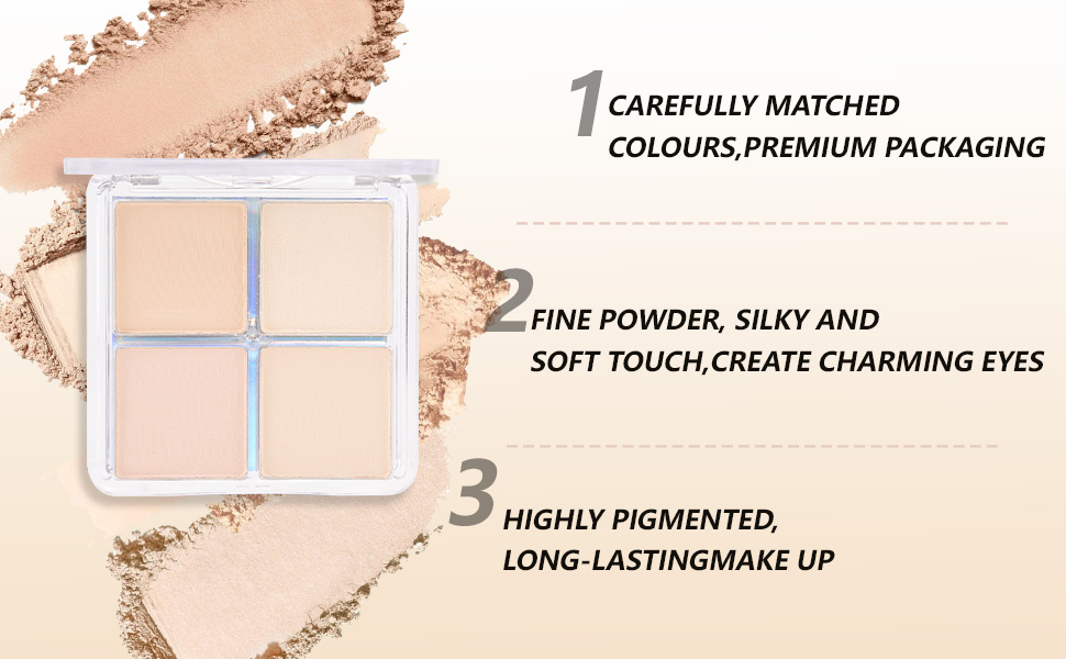 evpct Eye Shadow Quad Palette Makeup