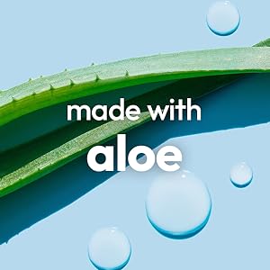soothing wash made with aloe