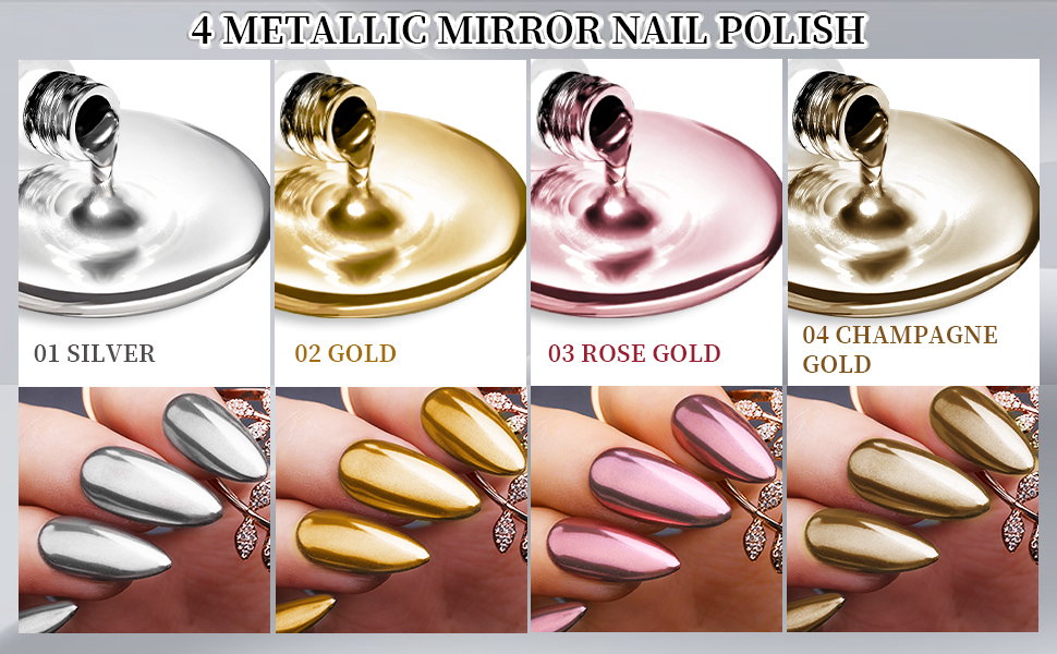 4 Colors Nail Polish
