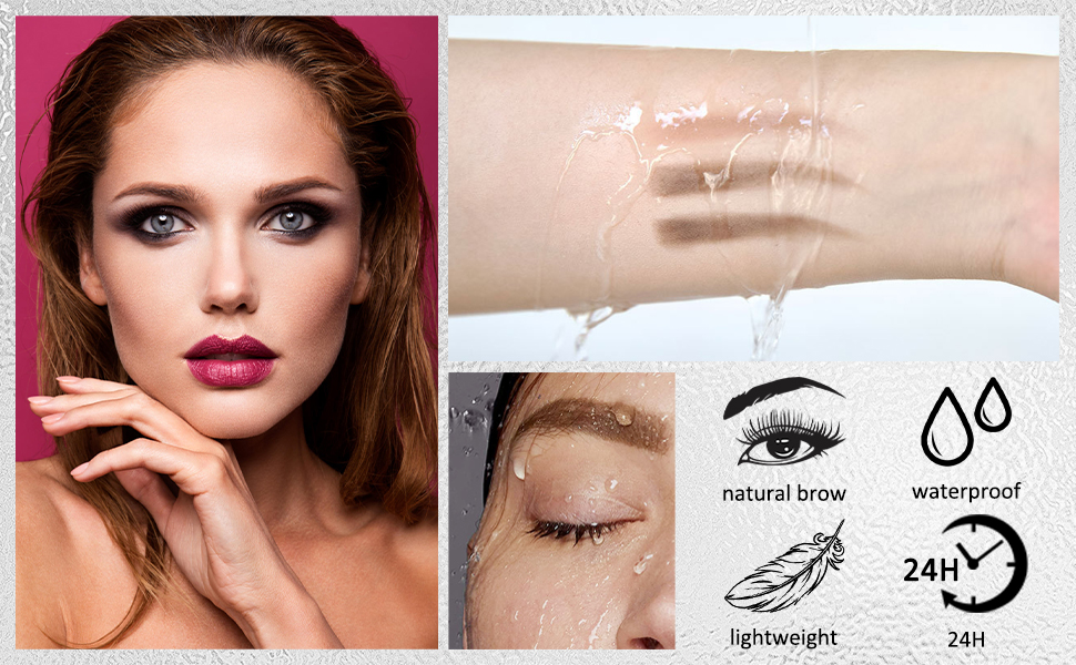 Eyebrow powder palette detail