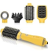 IG INGLAM Hair Dryer Brush, 4-in-1 Detachable Blow Dryer Brush, Ionic Diffuser Hair Dryer & Style...