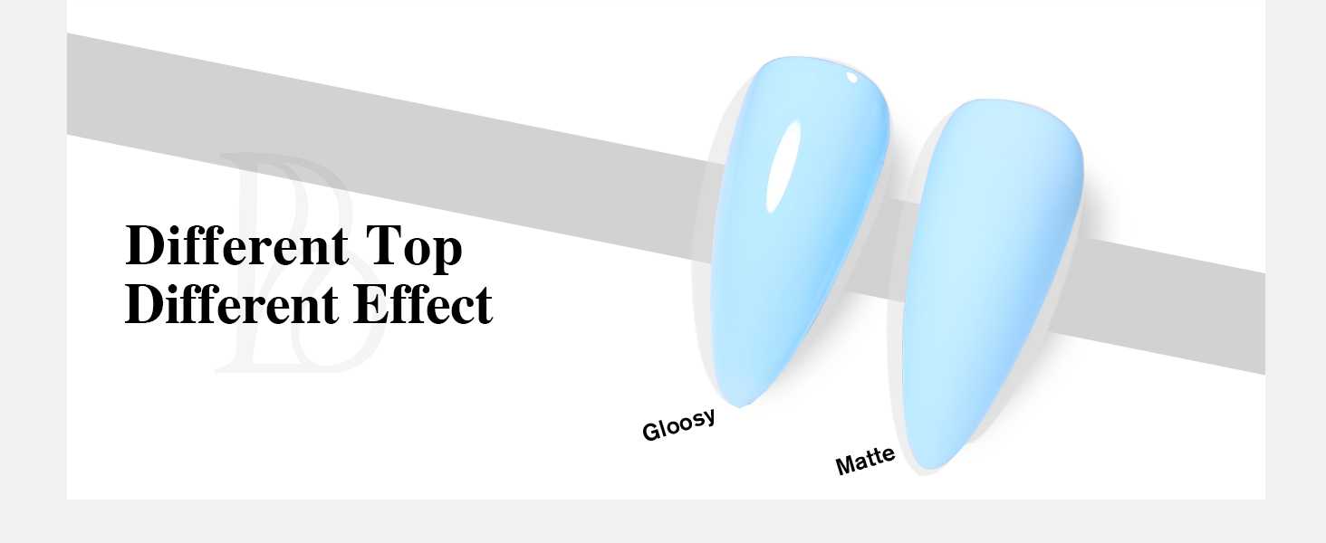 blue gel nail polish