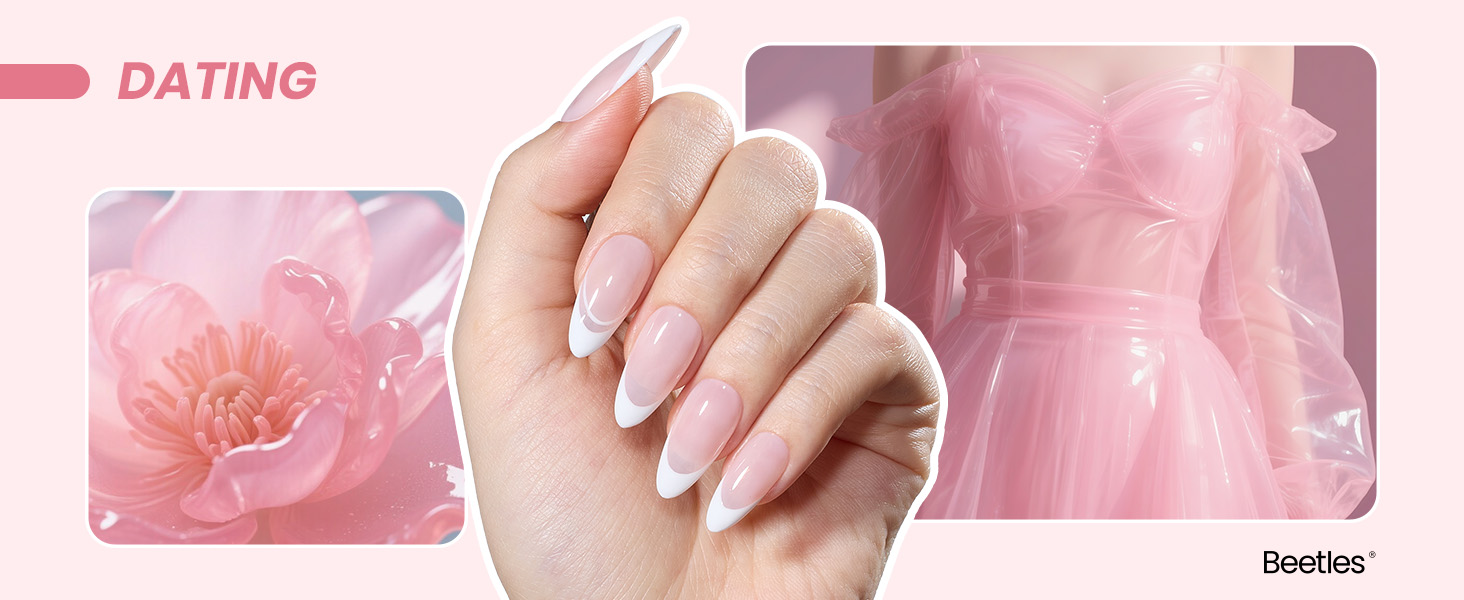 NUDE pink gel nail polish