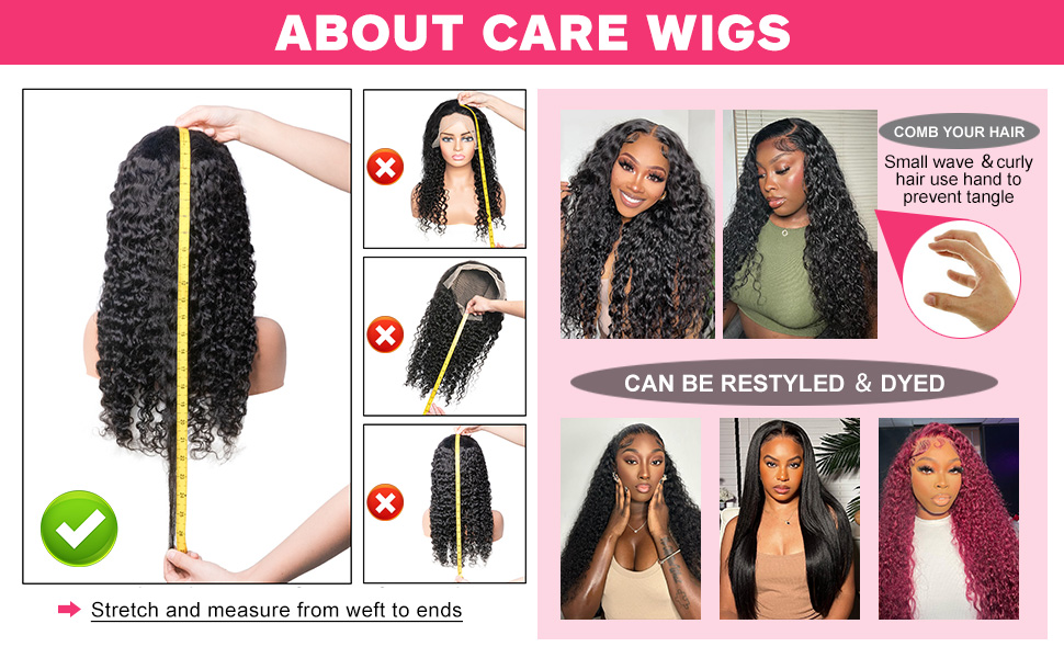 deep wave lace front wigs human hair