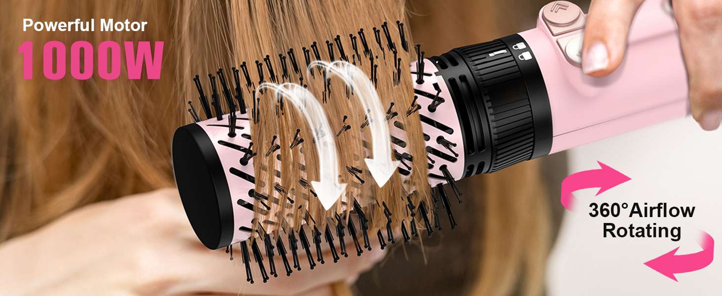 rotating hair dryer brush