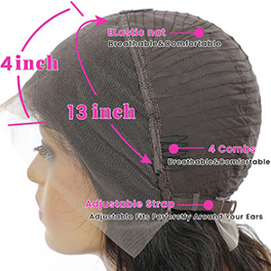 human hair lace front wigs for black women, deep wave lace front wigs human hair