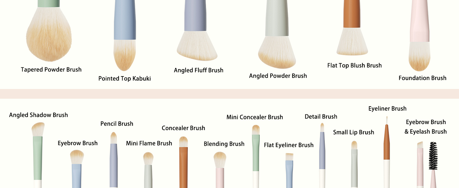  Morandi Makeup Brush Set Brush Introduce