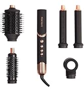 FoxyBae Super Styler Pro Interchangeable 5 in 1 Hair Styler Wand Curling Iron Set - w/Drying Cyli...