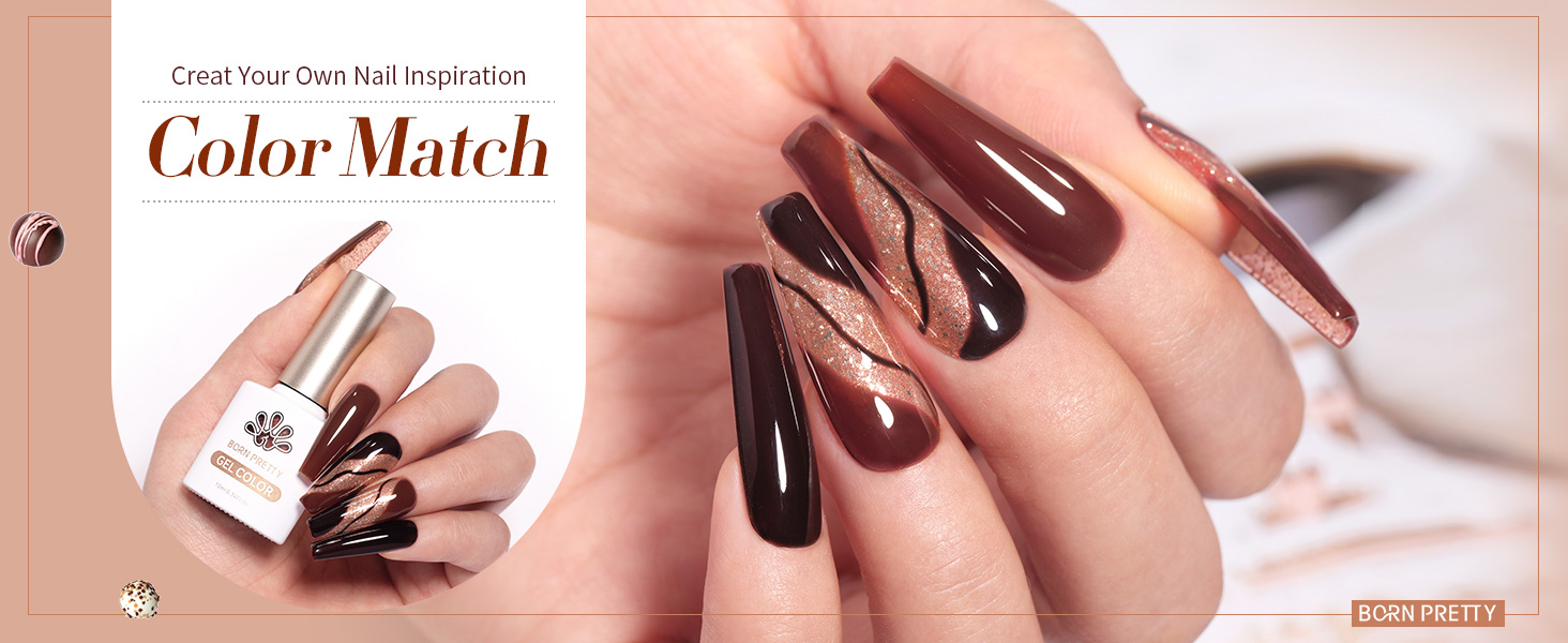caramel coco series nail gel