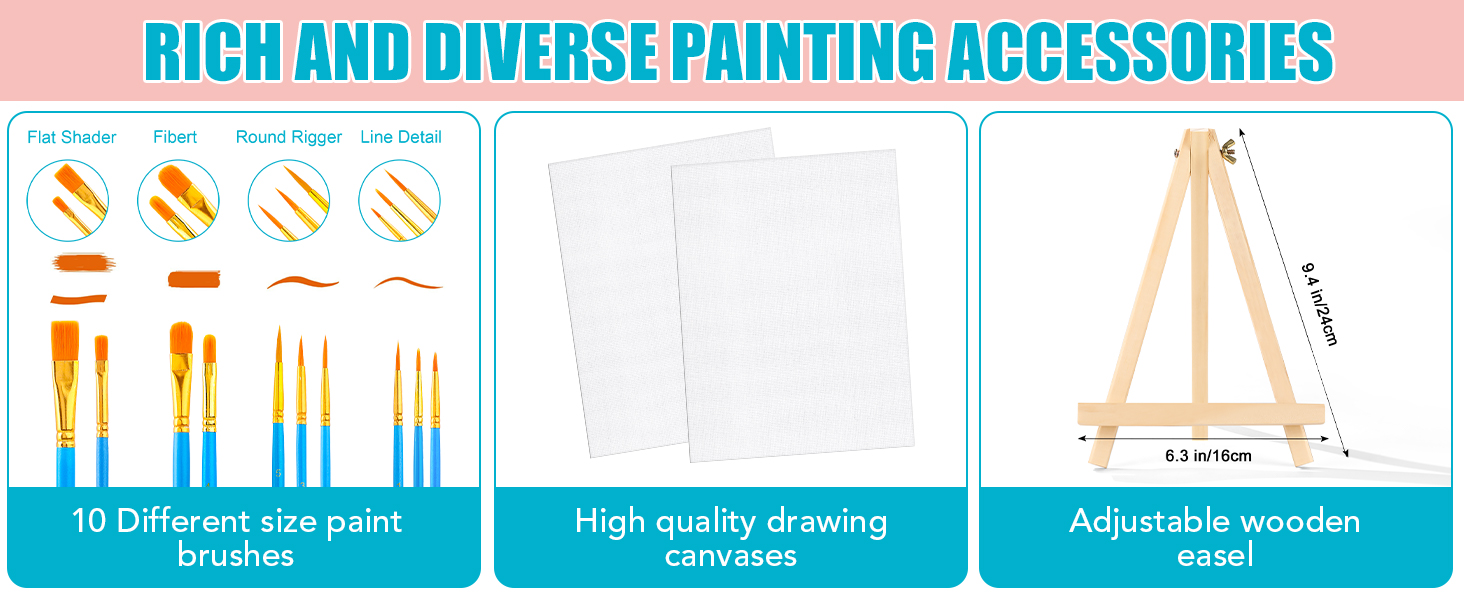 12 Colors Rich And Bright Acrylic Paint