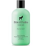 Pete & Pedro CLEAN Shampoo - Deep Cleansing Tea Tree Oil And Peppermint Daily Cleaning Shampoo Fo...