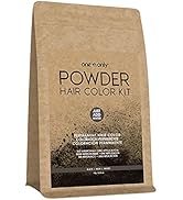 One 'n Only Powder Hair Color Kit, Black, Permanent Color in Single Application, 100% Gray Hair C...